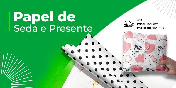 Papel de Seda e Presente Personalizado