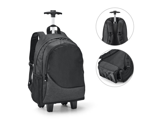 CARDIFF. Mochila trolley para notebook 15.6'' em 300D